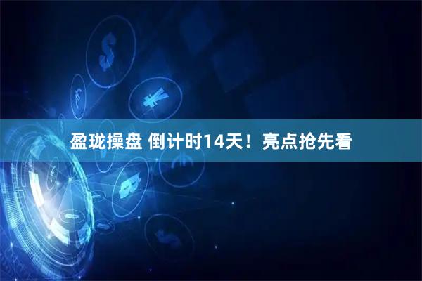 盈珑操盘 倒计时14天！亮点抢先看
